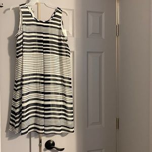 Calvin Klein striped flowing dress